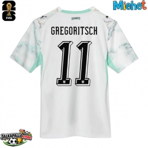 Itävalta Michael Gregoritsch #11 Vieraspaita MM-kisat 2026 Lyhythihainen